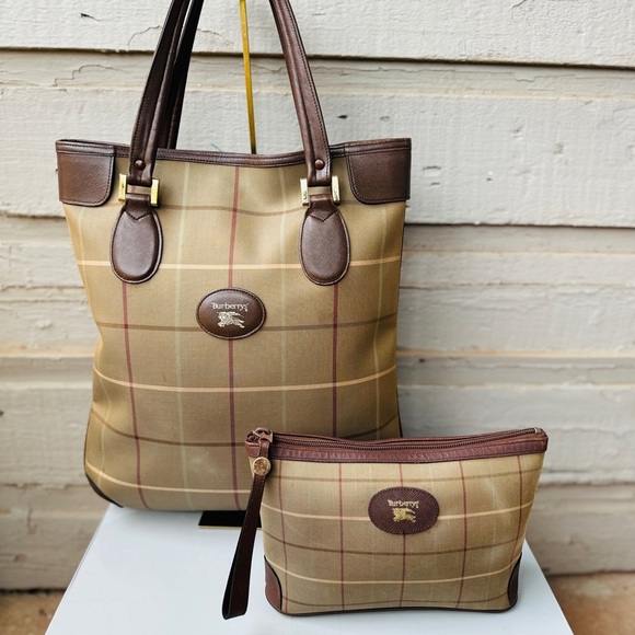 BURBERRYS Bag Set two-fer with COA - Picture 1 of 17